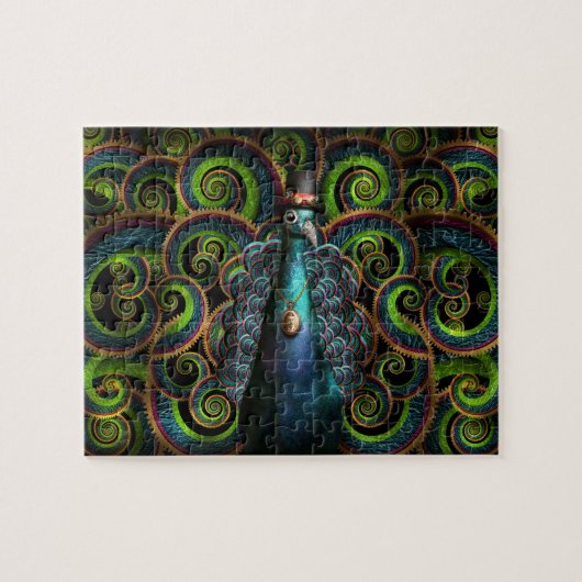 Steampunk - Mooi als een pauw Legpuzzel (Horizontaal)