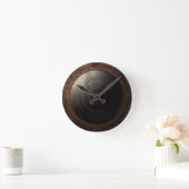 Steampunk Moon Clock Time Metal Gears Ronde Klok (Huis)