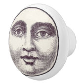  Steampunk Moon Face Keramische Knop (Rechts)