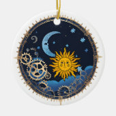 Steampunk Moon & Sun Ornament (Voorkant)