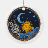 Steampunk Moon & Sun Ornament (Achterkant)
