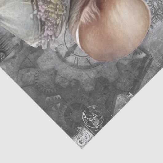 Steampunk Mouse Tissuepapier (Detail)