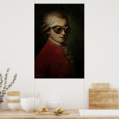 Steampunk Mozart Poster (Keuken)