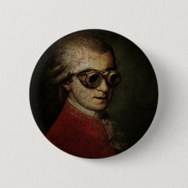 Steampunk Mozart Ronde Button 6,0 Cm