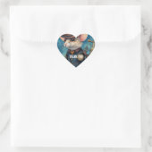 Steampunk Muis Kapitein Pippin Hart Sticker (Tas)