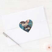 Steampunk Muis Kapitein Pippin Hart Sticker (Envelop)