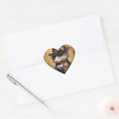 Steampunk Muis Kapitein Sprinklepaws Hart Sticker (Envelop)