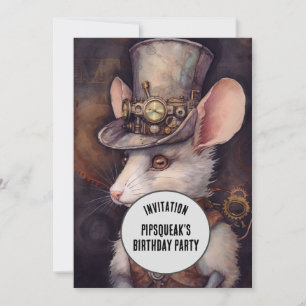 Steampunk Muis Rat Kapitein Kaart