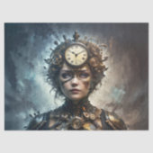 Steampunk Muse Decoupage Tissuepapier (Voorkant)
