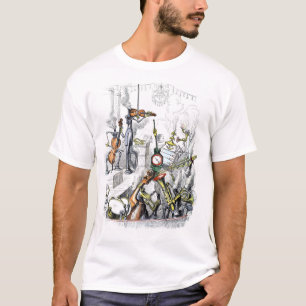 Steampunk Music Band - Antiek graveren T-shirt