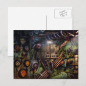 Steampunk - Naval - Comm station Briefkaart (Voorkant / Achterkant)