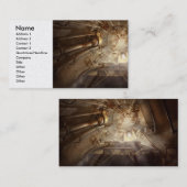 Steampunk - Naval - De noodluik Visitekaartje (Voorkant / Achterkant)