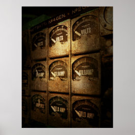 Steampunk - Naval - Elektrisch elektriciteitsnet Poster