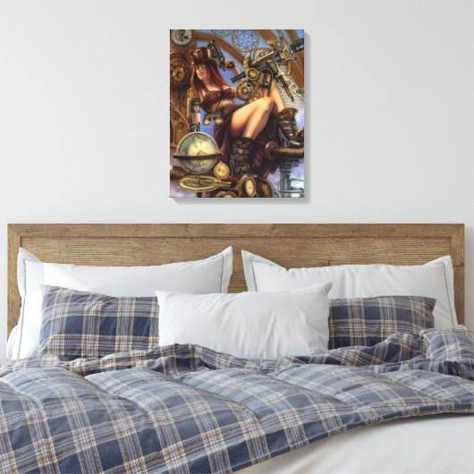 Steampunk Navigator Wrapped Canvas (Insitu (Slaapkamer))