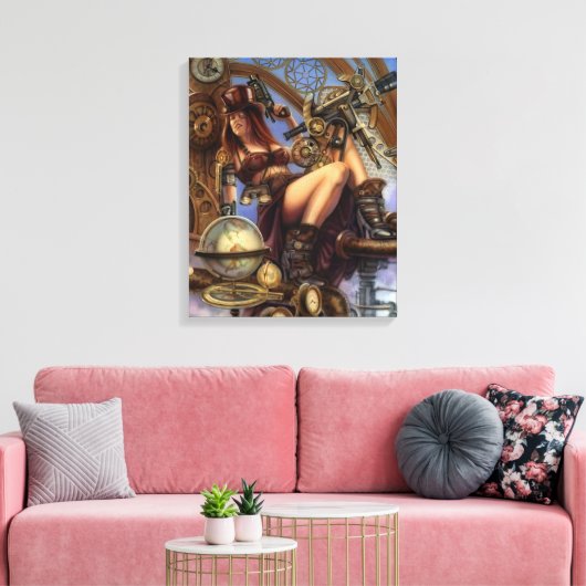 Steampunk Navigator Wrapped Canvas Afdruk (Insitu (Woonkamer))