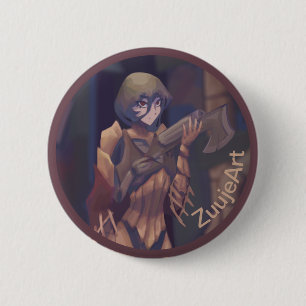 Steampunk night ronde button 5,7 cm