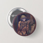 Steampunk night ronde button 5,7 cm (Voorkant /achterkant)