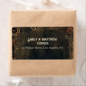 Steampunk Noir Affair Bruiloft Etiket (Insitu)