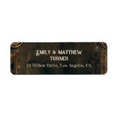 Steampunk Noir Affair Bruiloft Etiket (Voorkant)