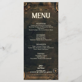 Steampunk Noir Affair Bruiloft Menu