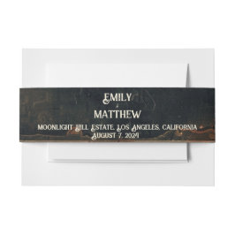 Steampunk Noir Affair Uitnodiging Belly Band Uitnodigingen Wikkel