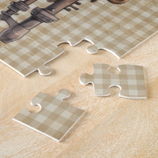 Steampunk Notenkraker Puzzel Legpuzzel (Zijkant)