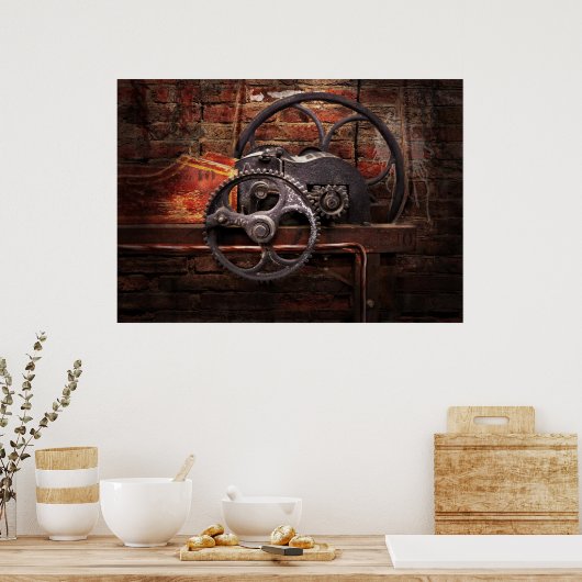 Steampunk - nr. 10 poster (Keuken)