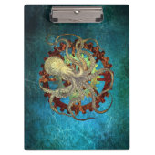 Steampunk Octopus & Clockwork Gears Klembord (Voorkant)