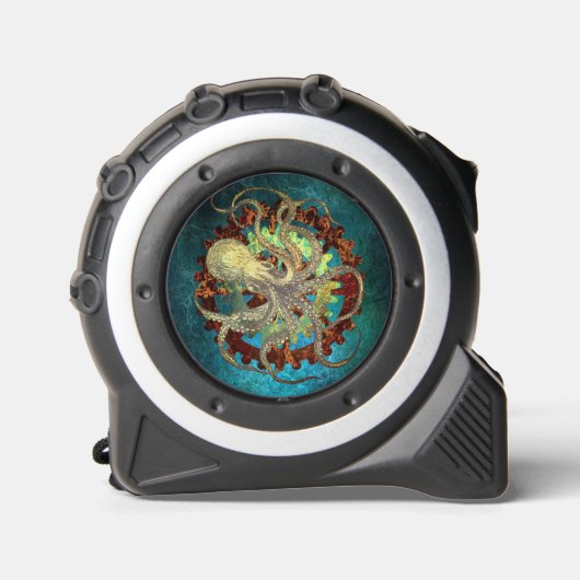 Steampunk Octopus & Clockwork Gears Rolmaat (Voorkant)