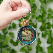 Steampunk Octopus & Clockwork Gears Sleutelhanger (Hand)