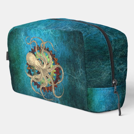 Steampunk Octopus & Clockwork Gears Toilettasje (Rechterhoek)