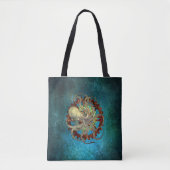 Steampunk Octopus & Clockwork Gears Tote Bag (Voorkant)