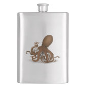 Steampunk Octopus Holding Flask Science Chemistry Flacon (Voorkant)
