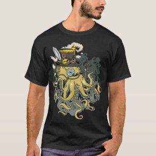 Steampunk Octopus: Laat de mechanische oceaan los T-shirt