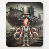 Steampunk Octopus Muismat (Voorkant)