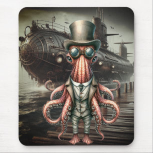 Steampunk Octopus Muismat