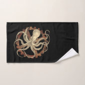 Steampunk Octopus & Rusty Clockwork Gear Bad Handdoek (Handdoek)