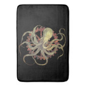 Steampunk Octopus & Rusty Clockwork Gear Badmat (Voorkant Verticaal)