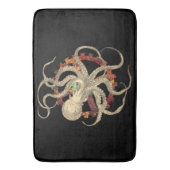 Steampunk Octopus & Rusty Clockwork Gear Badmat (Voorkant Verticaal)