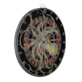 Steampunk Octopus & Rusty Clockwork Gear Dartbord (Voorkant Links)