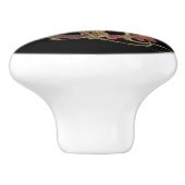 Steampunk Octopus & Rusty Clockwork Gear Keramische Knop (Zijkant)