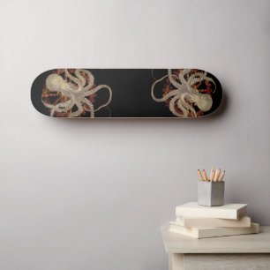 Steampunk Octopus & Rusty Clockwork Gear Persoonlijk Skateboard