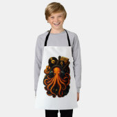 Steampunk Octopus Schort - Artistic Cooking Gift (Gedragen)