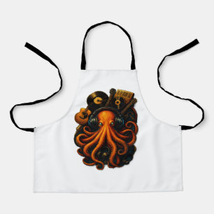 Steampunk Octopus Schort - Artistic Cooking Gift