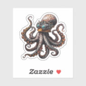 Steampunk Octopus Sticker (Vel)