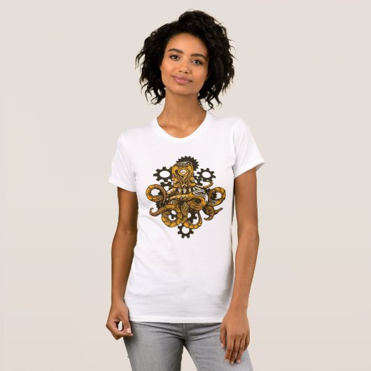 Steampunk Octopus T-shirt (Voorkant volledig)