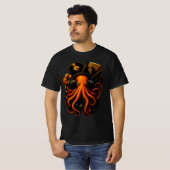 Steampunk Octopus T-shirt – Muziek & Fantasy Art T (Voorkant volledig)