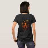 Steampunk Octopus T-shirt voor dames - muziek (Achterkant volledig)
