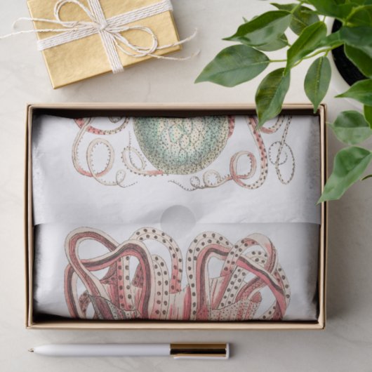 Steampunk  Octopus Tissuepapier (Geschenk)