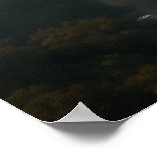 Steampunk Odyssey:  luchtschip Waterverf Kunst Poster (Hoek)